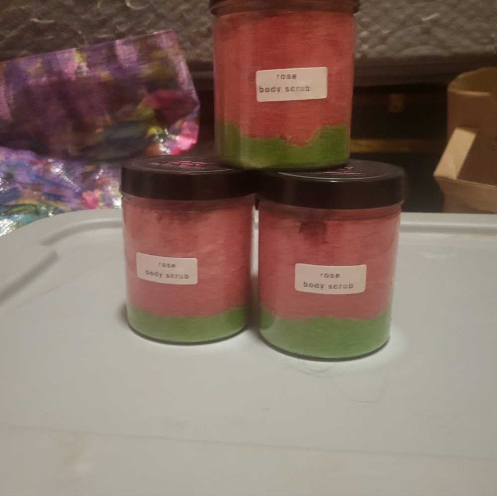 Rose Body Scrub - Handmade